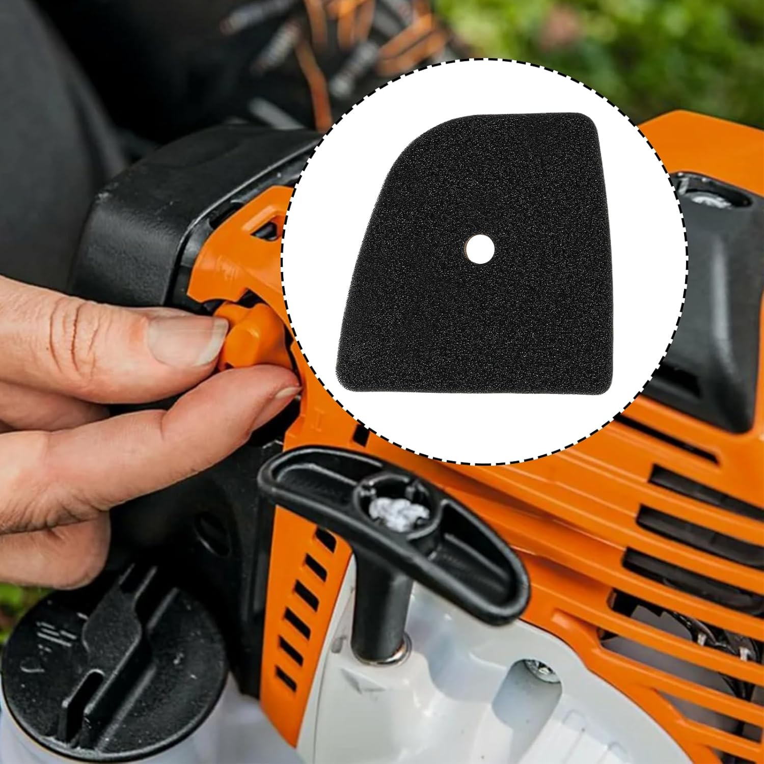 Emagtech 2Pcs Trimmer Air Filter 41491201800 Compatible with Stihl FS94 HL92 HL94, 4149 120 1800, 4149-120-1800 image number 6