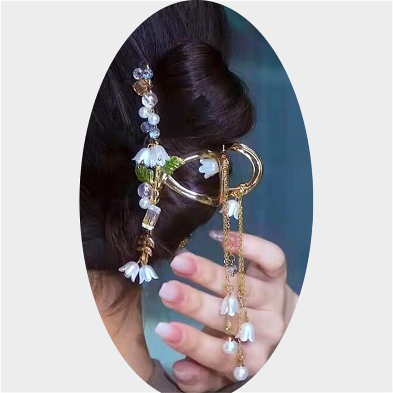 Claw Clips for Women Thick Hair, Hair Accessories, Female Temperament Clip Hair Ornament,Blossom