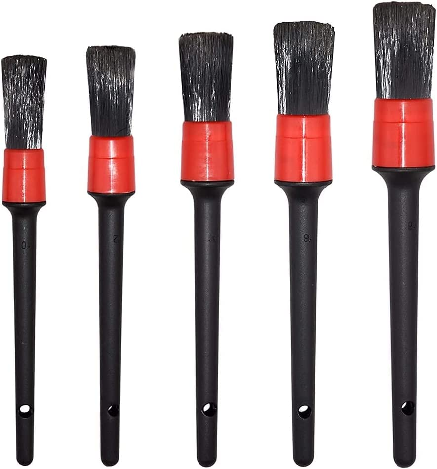 Click on the Image to Open Expanded View 5Pcs Dashboard Car Hair Detail Brush Crevice Dust Cleaning Automotive Detailing image number 3