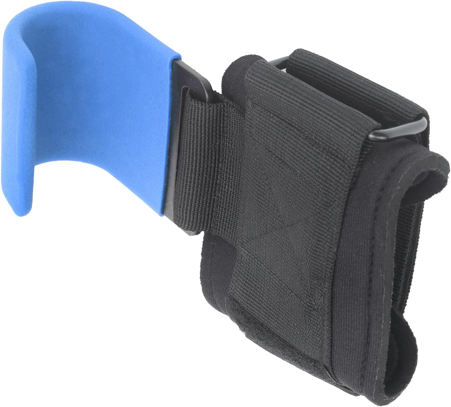 Weight Lifting Strap with Hook, Heavy Duty Wrist Straps Wrist Guard Weightlifting Support Hook Weightlifting Pull up Hook Adjustable (Blue Row Hook) image number 4