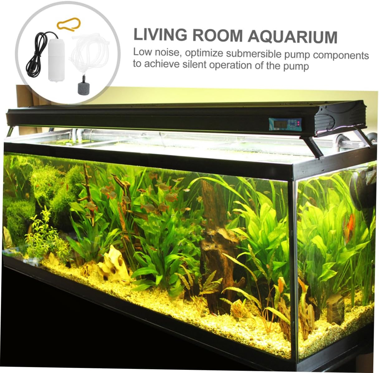 CLISPEED 2 Sets Rechargeable USB Aquarium Air Pump Fish Tank Bubbler Oxygen-Increasing Quiet Small Aerator for Indoor Aquariums and Aquatic Plants Random Color image number 3