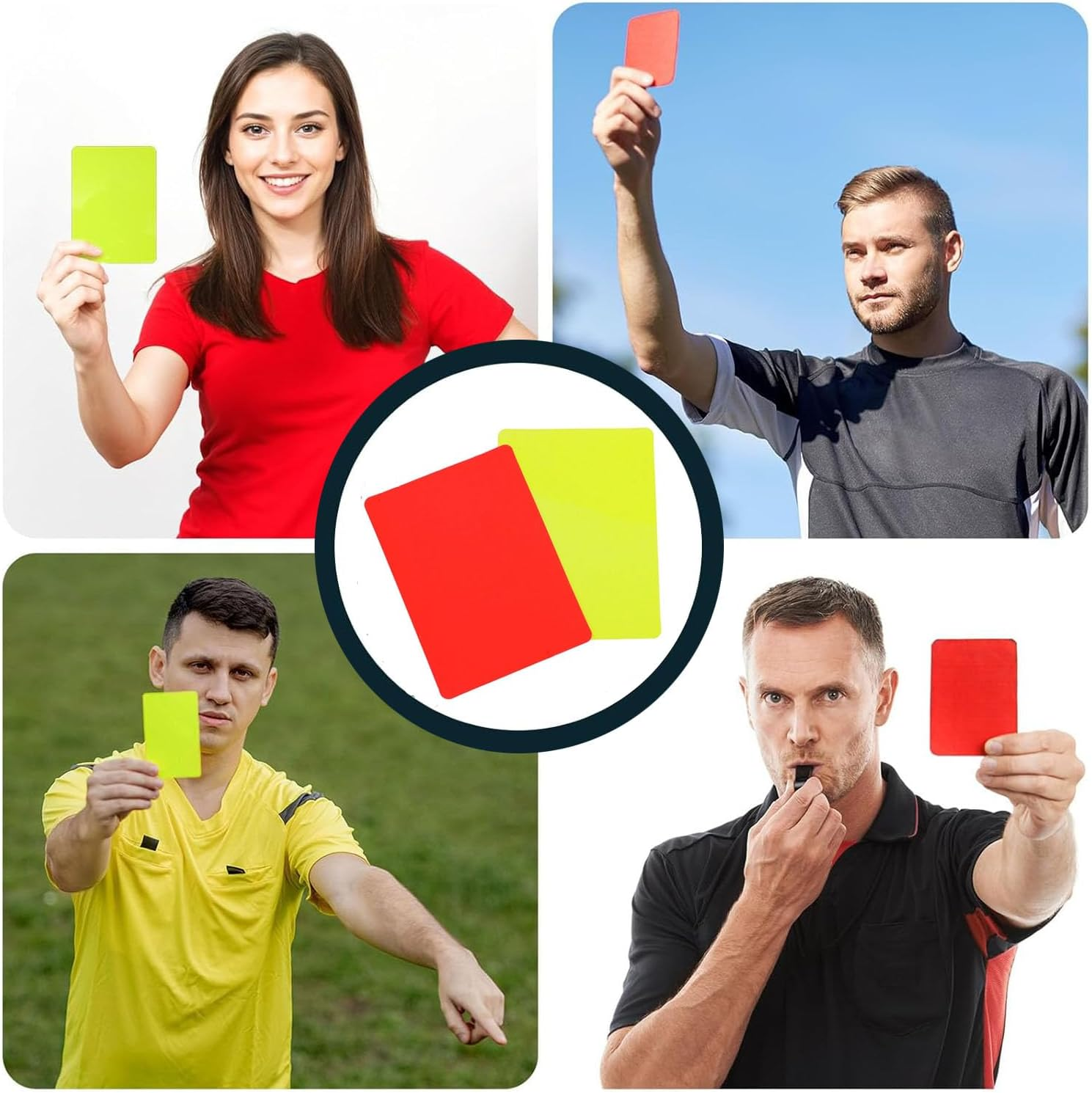 Paifeancodill Football Referee Card,Soccer Warning Cards 2Pcs Disciplinary Cards Yellow and Red Card Football Referee Red and Yellow Card of Football Referee Tool for Football Matches for Competition image number 6