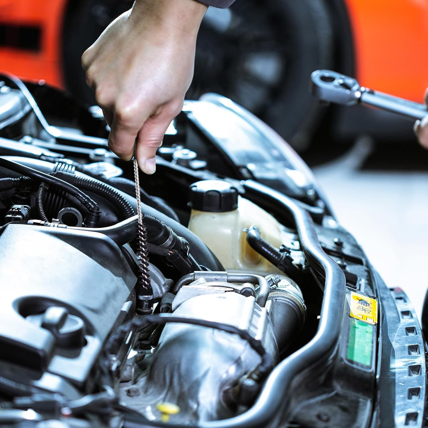 Carburetor Cleaning Kit, Carbon Dirt Jet Remove Cleaner, 26 Cleaning Wires Set, 20 Cleaning Needles 10Nylon Brushes 2 Sharp Pick, for Motorcycle ATV Moped Welder Carb (8 SETS) image number 1