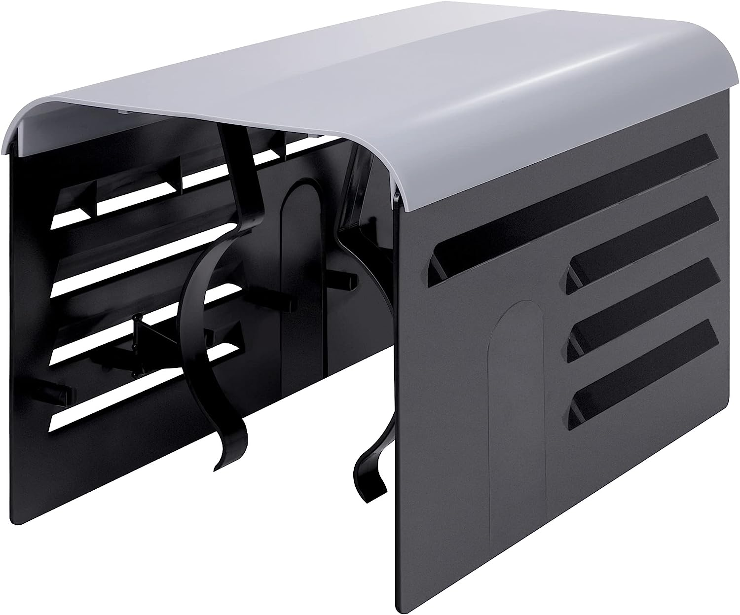 Runnico Pool Pump Covers for outside Units - ABS Adjustable Pool Pump Motor Cover - Swimming Pool Motor Cover Protect Pump from UV and Rusting, Black