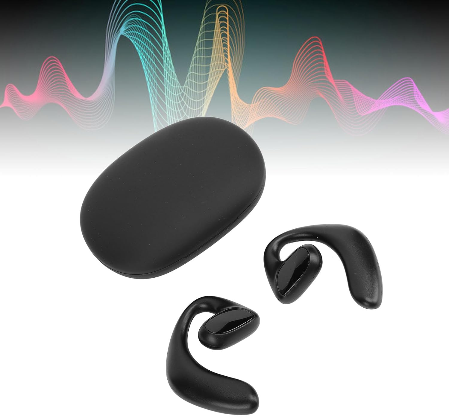 Jiawu Language Translator Earbuds, Two Way Translator Device with APP for 144 Languages, Online Voice Instant Voice Translation for Travel Business Learning (Black) - White image number 2