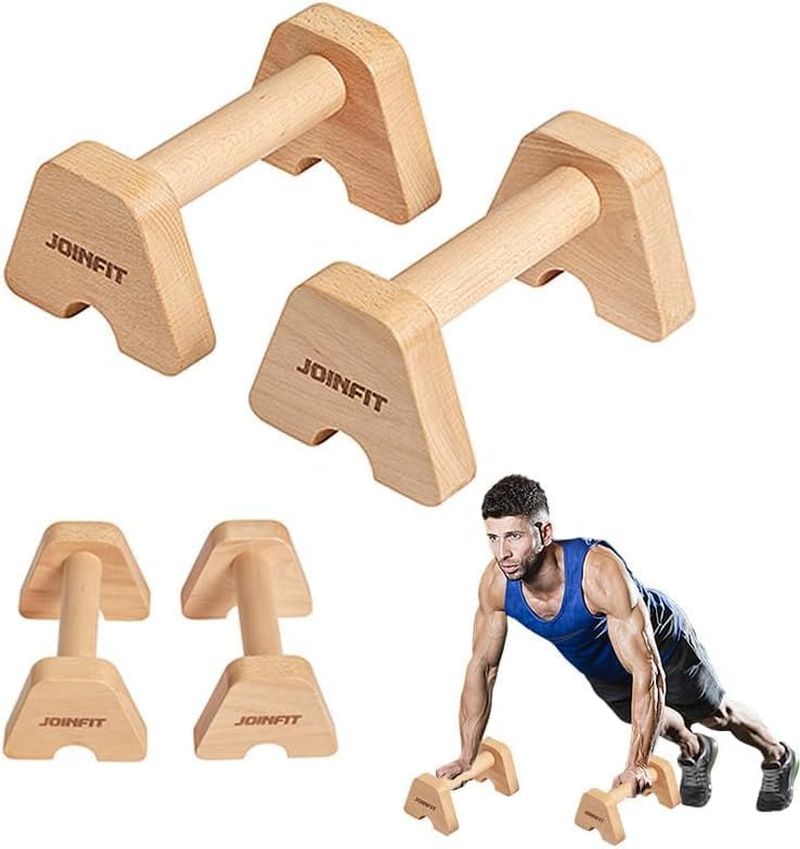 HCE Wooden Parallettes,Push up Bars, Handstand Push up Stands for Men and Women, for Fitness Calisthenics Equipment,Strength Training, Aerobics, Home Gym Exercise Workout
