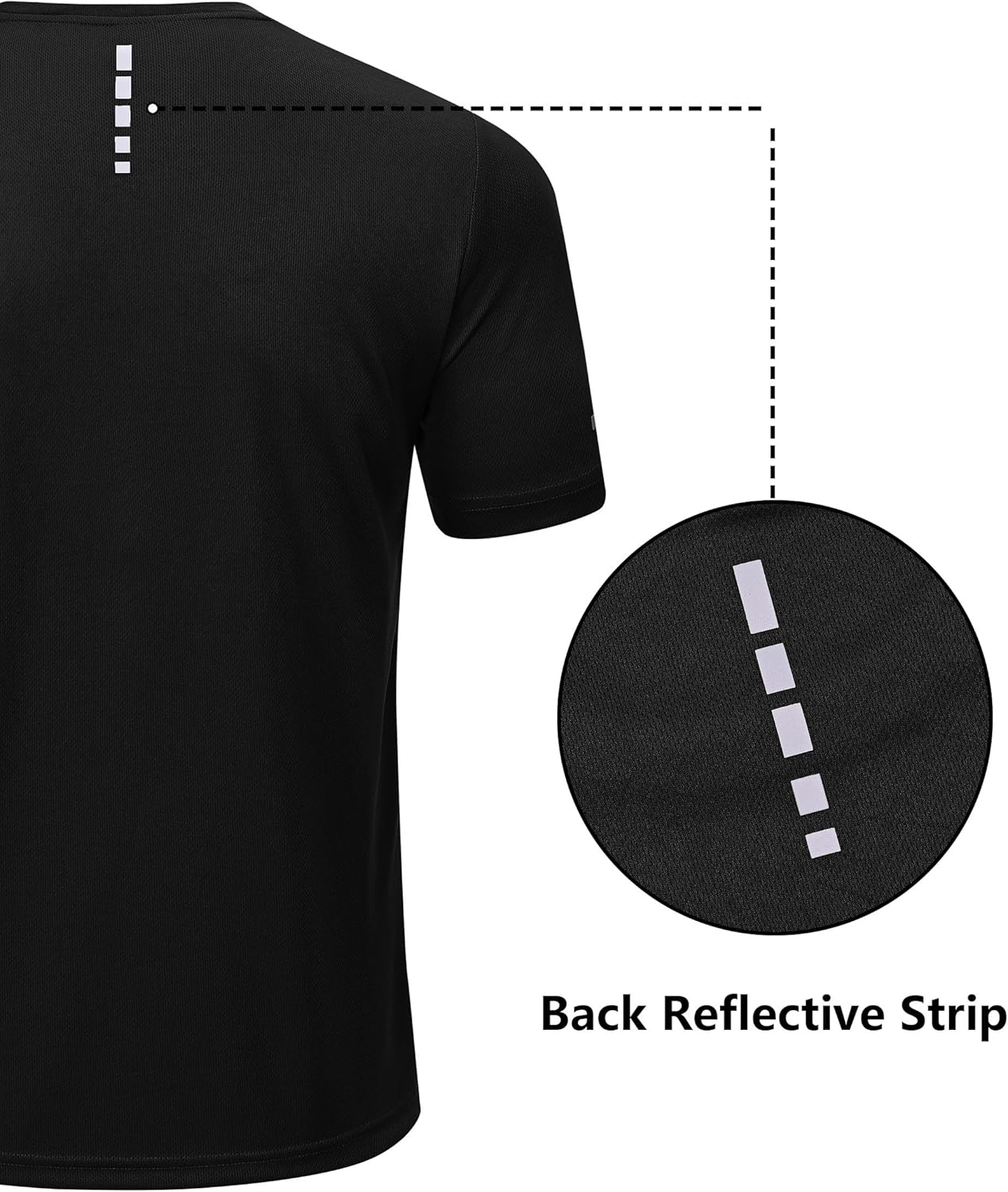 Mens Sport T Shirts Quick Dry Fitness Gym Workout Tshirts for Men 3 Pack Breathable Polyester Tennis Running Tops image number 4