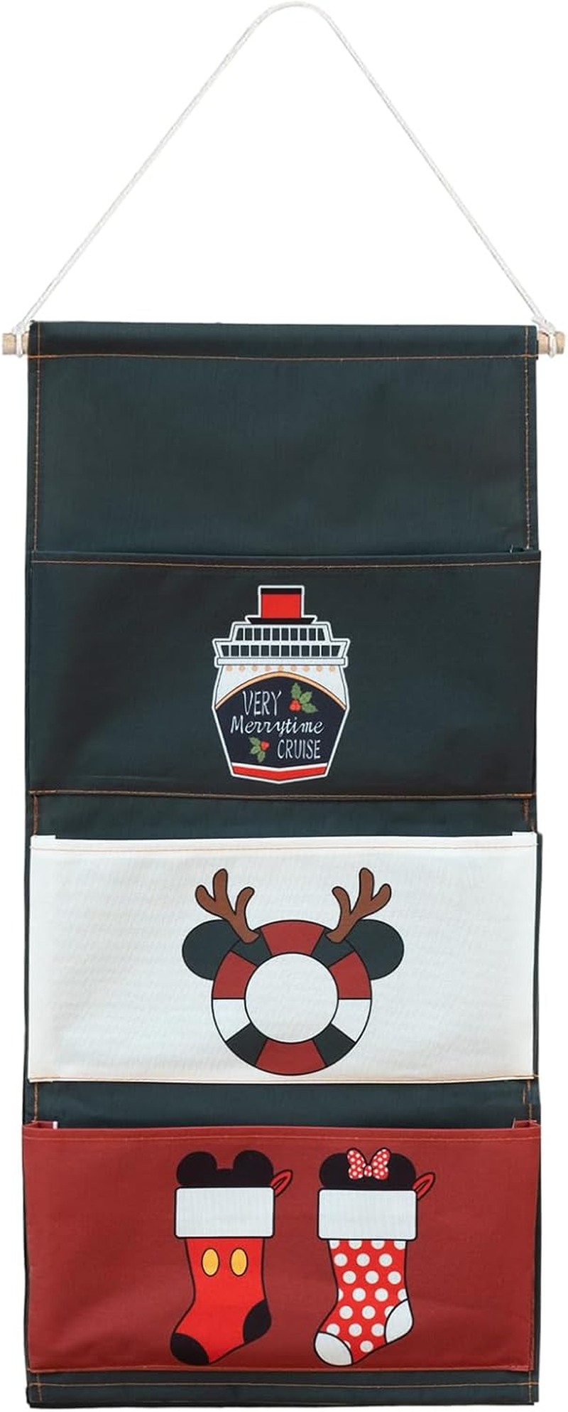 DCL Fish Extender Door Hanger, Cabin Door Hanging Pockets for Fish Exchange Extender Gifts on DCL Cruise Line in 2025 & 2026 (Green)