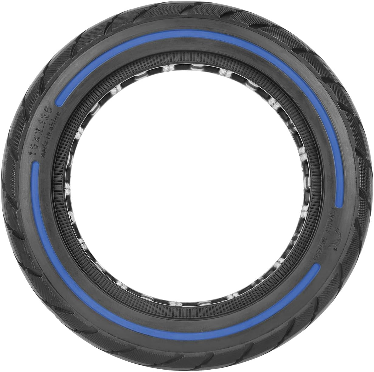 VOLOHAS 10 X 2.125 Solid Tyres 250 X 54 Solid Tyres for Xiaomi 4Pro/4Lite/Ninebot Uifi/F20D/F30D/F40D/F40E Electric Scooter, 10 Inch Solid Rubber Tyres, Highly Elastic Replacement Tyre (Blue, 1 Piece) - Blue 1 Piece image number 4