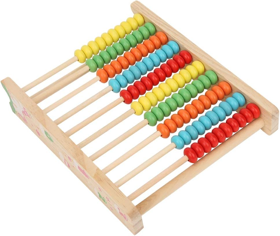 Easier to Assemble Kid Toy, Kid Wooden Abacus, Office School Children'S Playground for Home Kid(Pine Colorful Calculation Frame) image number 3