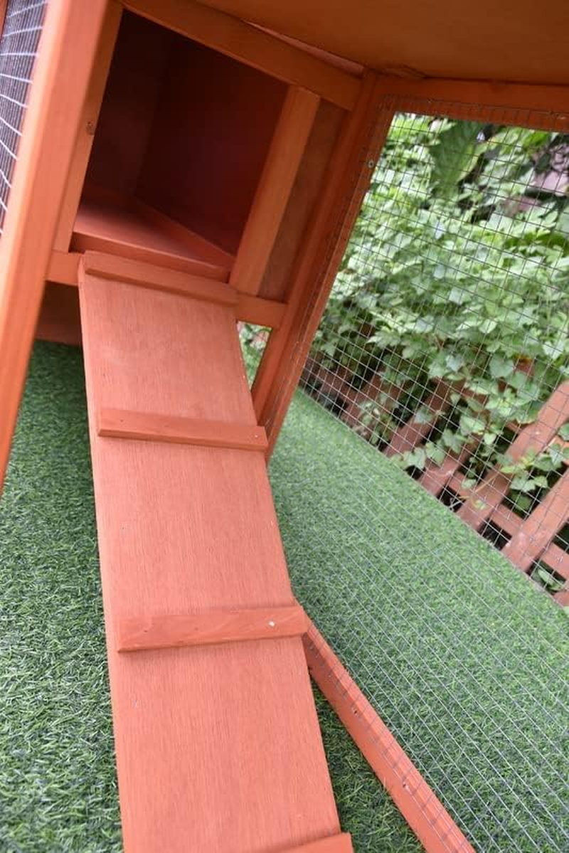 Pawhub Double Run Wooden Chicken Coop Rabbit Hutch Bunny Cage image number 6