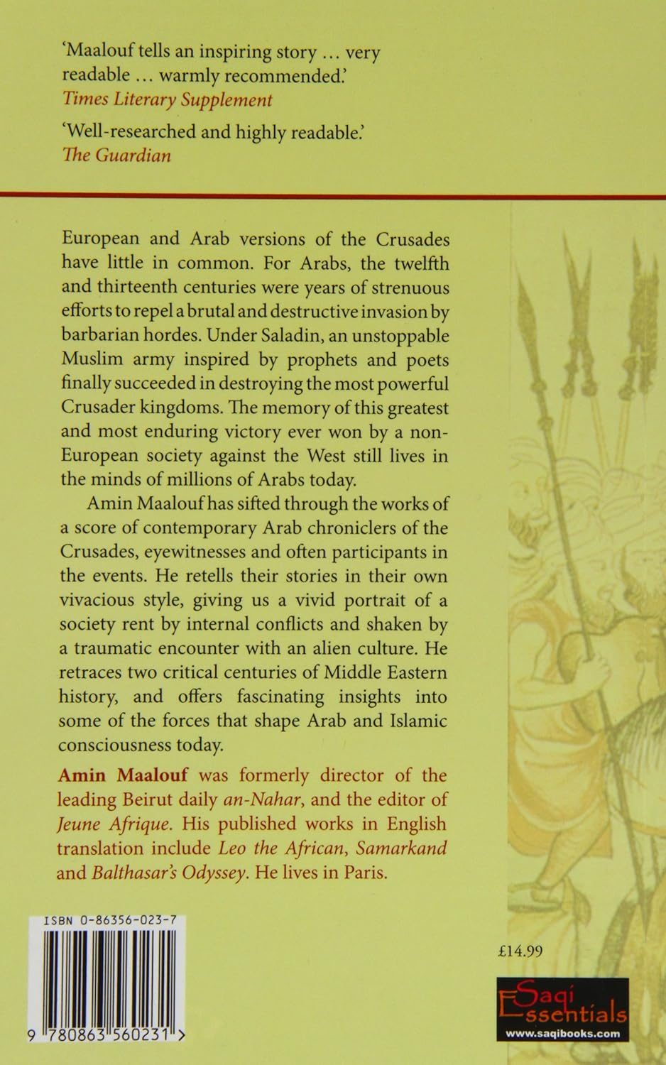 The Crusades through Arab Eyes image number 4