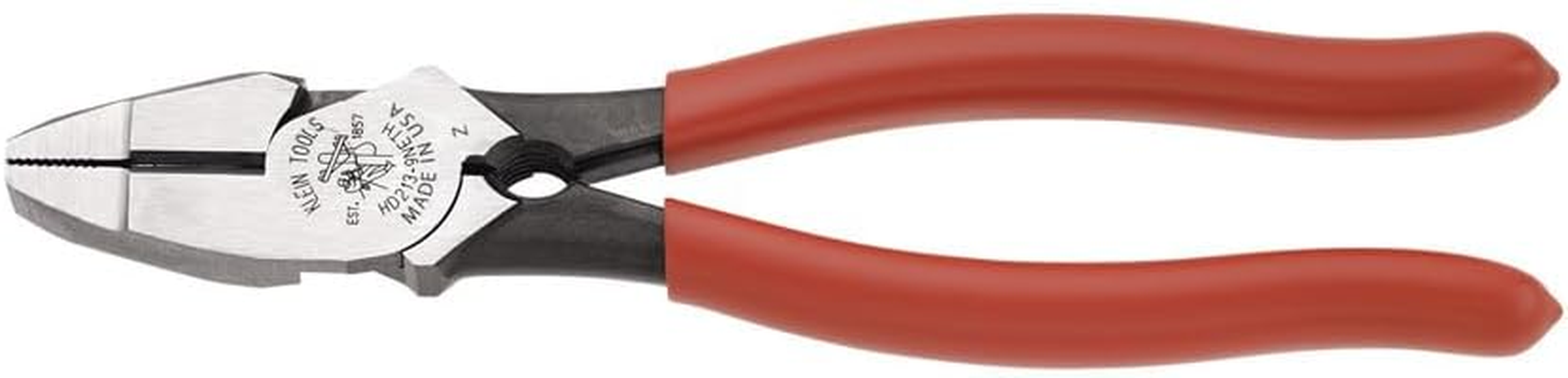 Klein Tools HD2000-9NE Side Cutter Linemans Pliers Cut ACSR, Screws, Nails, Hard Wire, 9-Inch Electrical Pliers image number 3