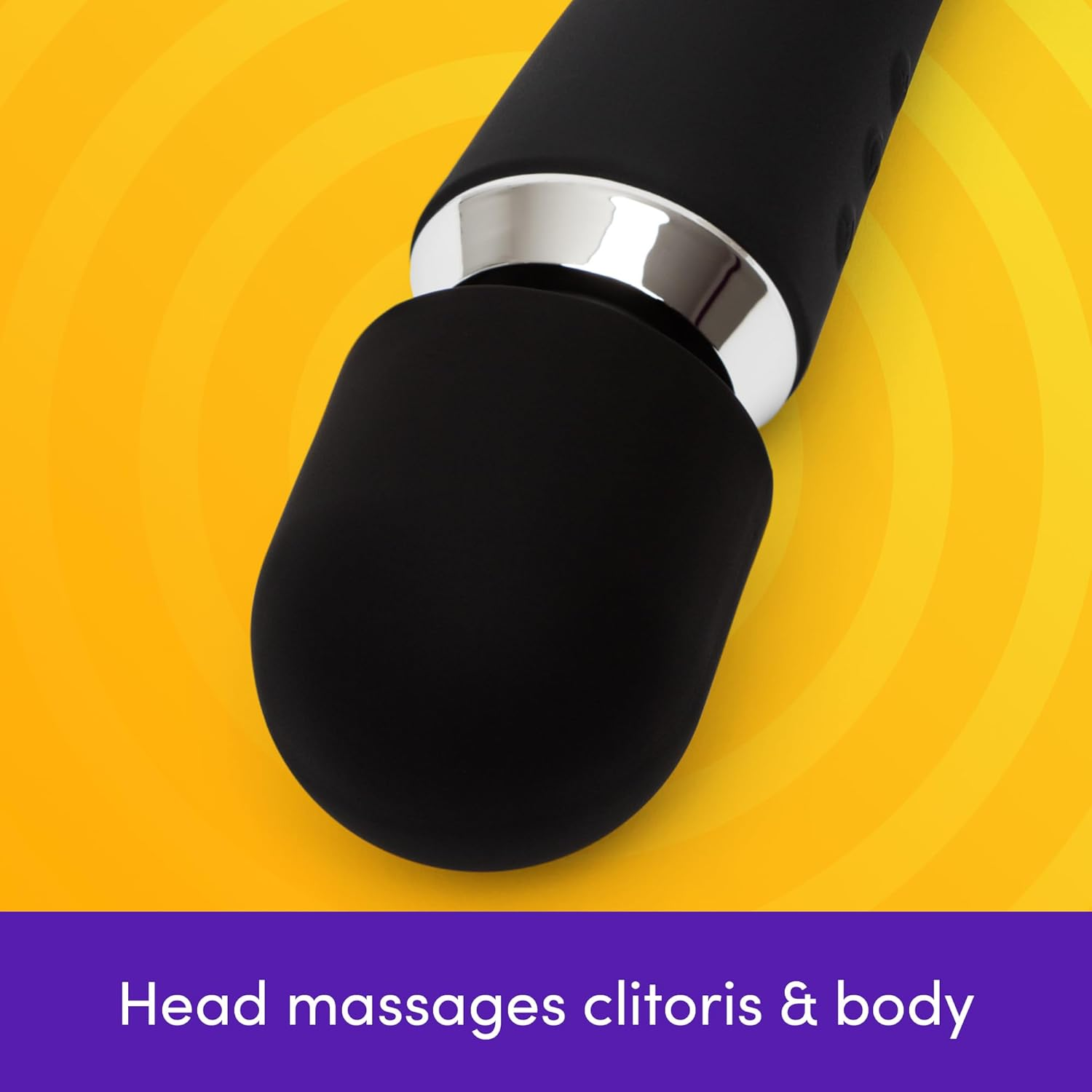 Lovehoney Double Ended Wand Vibrator for Women | Dual Stimulation Wand Massager for Clitoral & G Spot Stimulation | Powerful Vibrating Dildo Adult Sex Toy | Body Personal Massager for Couples image number 3