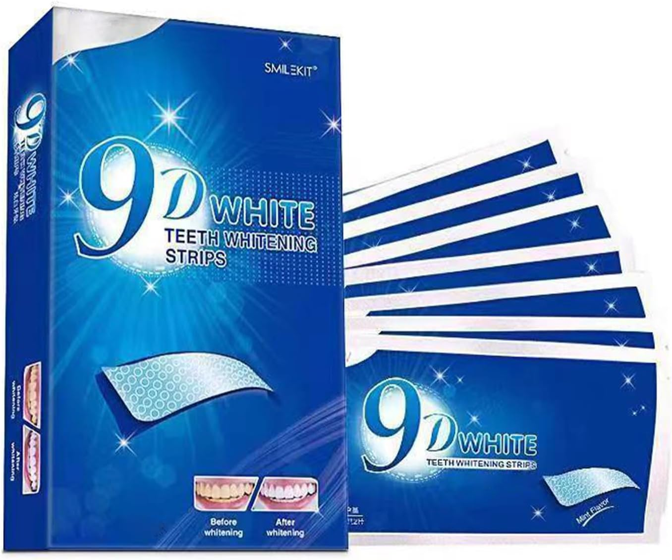 28Pack Teeth Whitening Strips, Smoking Coffee Stain Removal Whitening Strips, Teeth Whitening, Suitable for Home Dental Health Care