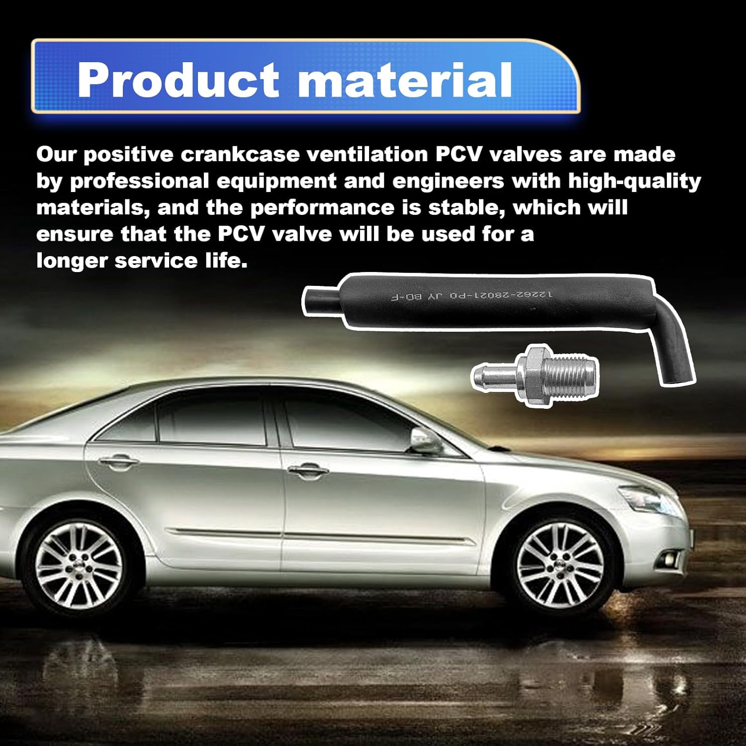 Toyota PCV Valve and Hose Kit - Compatible with Camry, Highlander, Scion Xb, Rav4, Solara, Corolla, Matrix; Lexus Hs250H PCV Hose image number 5