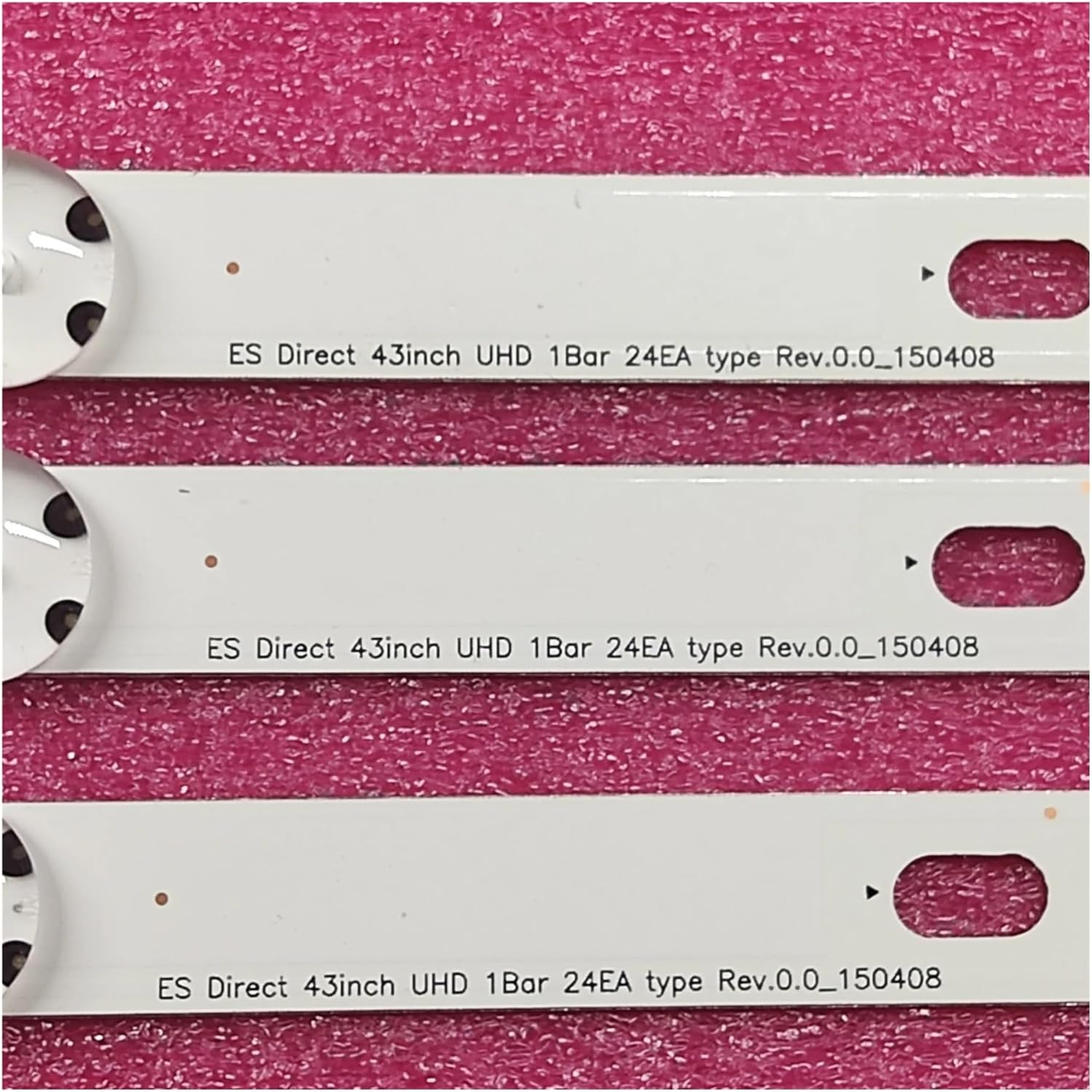 3 PCS 8LED LED Backlight Strip for UF64_UHD_A HC430DGN-SLNX1 43UF6409 43UF6400 43UF640V 43UF6407 43UH610V 43UH619V 43UH610V (Color : 5 Lot) - 1 Lot image number 4