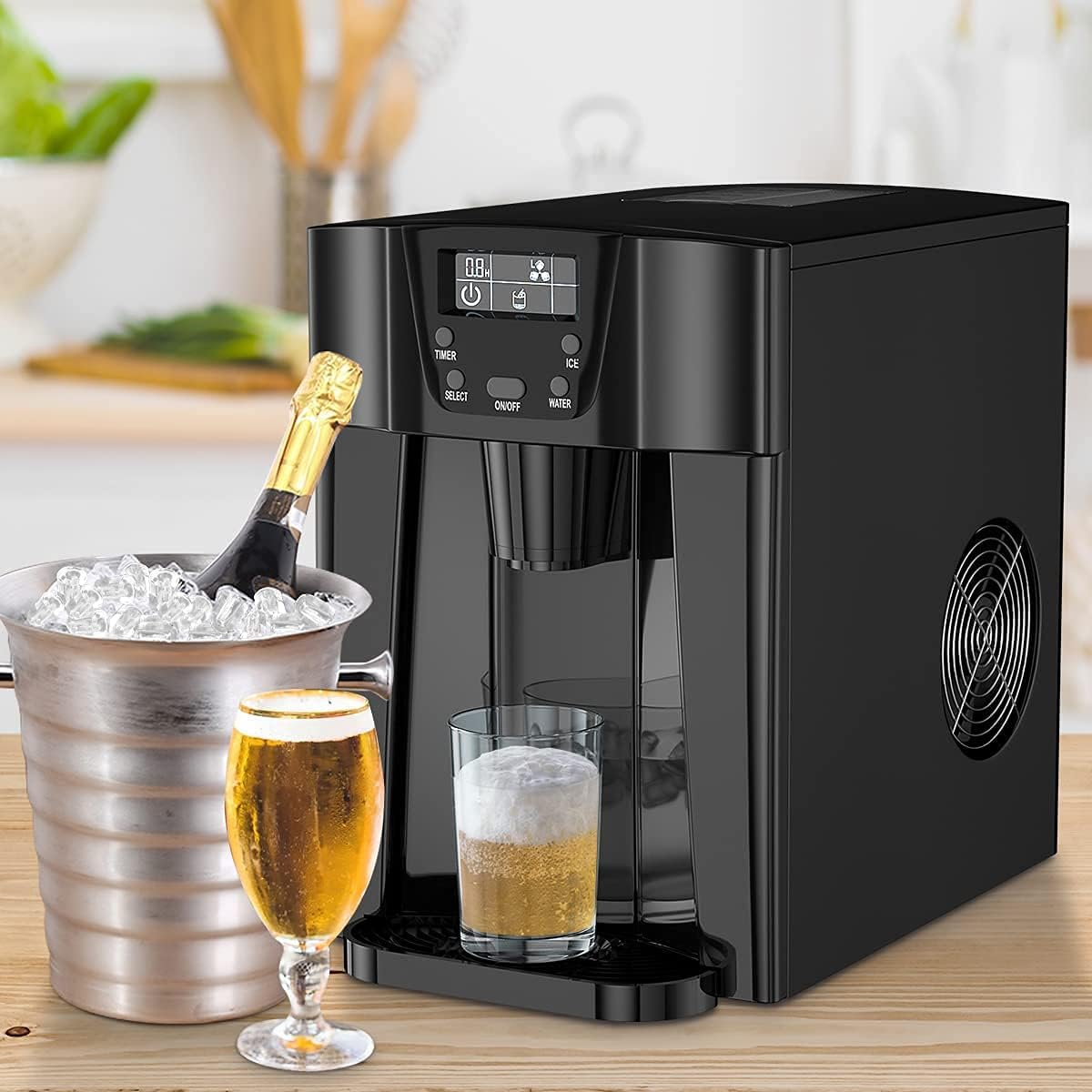 Cobuy Ice Maker, Countertop Ice Maker Machine with Water Dispenser, Portable Ice Cube Maker, 9 Cubes Ready in 6-12 Min, Perfect for Home/Office/Bar/Rv image number 6