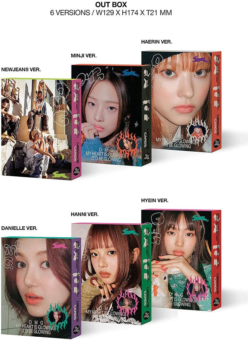 NEWJEANS OMG 1St Winter Single Album ( MESSAGE CARD Ver. - NEWJEANS ) K-POP SEALED image number 4