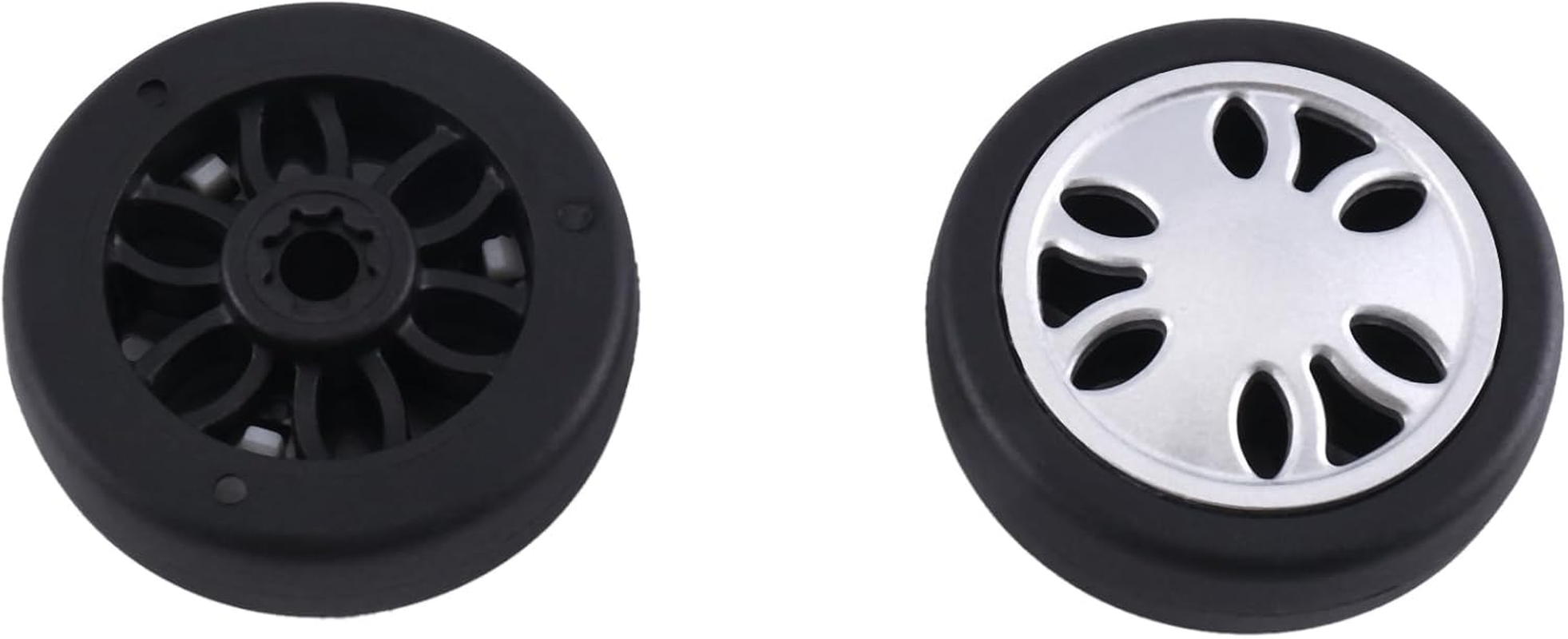 M6 50Mmx12Mm Luggage Suitcase Replacement Wheels Wear PU Caster Deluxe Repair Tool 2 Pair image number 6