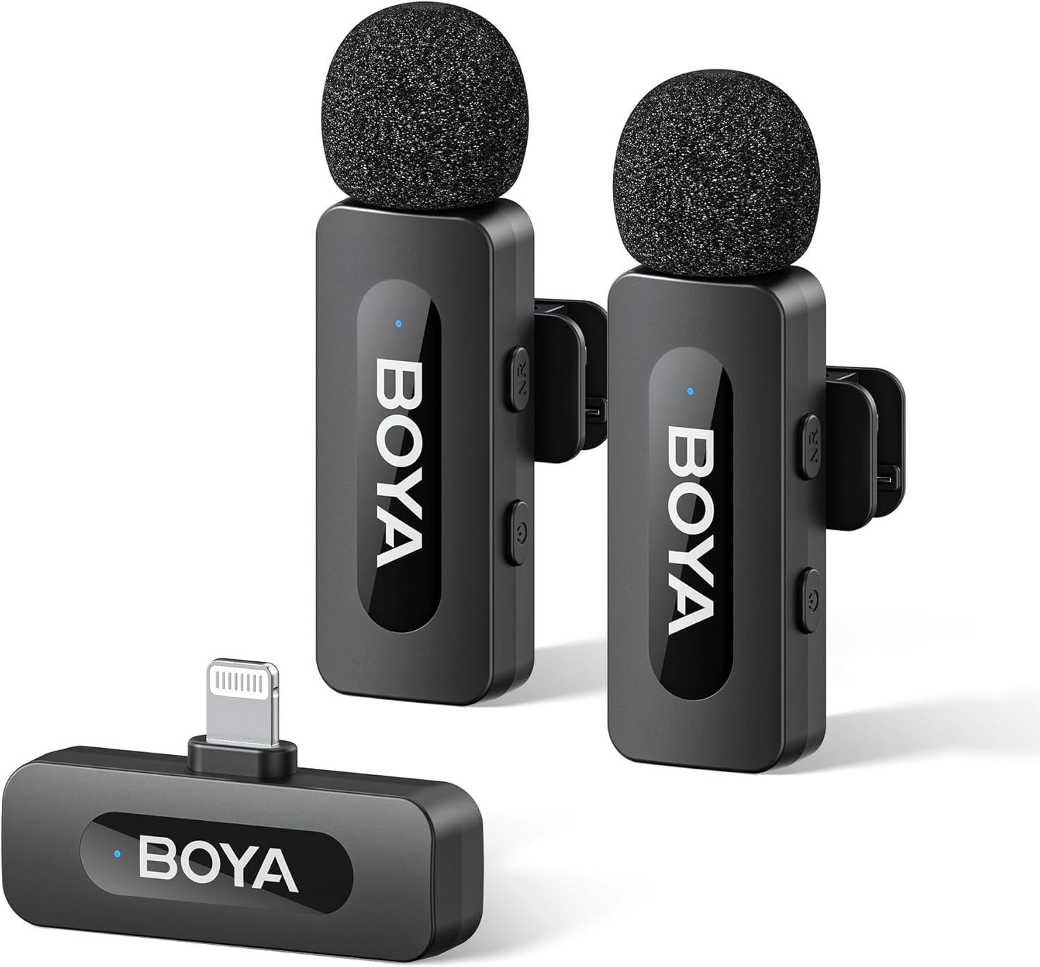 BOYA V20 Wireless Lavalier Microphone USB-C for Iphone 16/15&Android, 100M Wireless Range, All-In-One, Noise Reduce, 9H Battery Life&Omnidirectional Lapel Mic for Vlogging Video Youtube Podcast Tiktok
