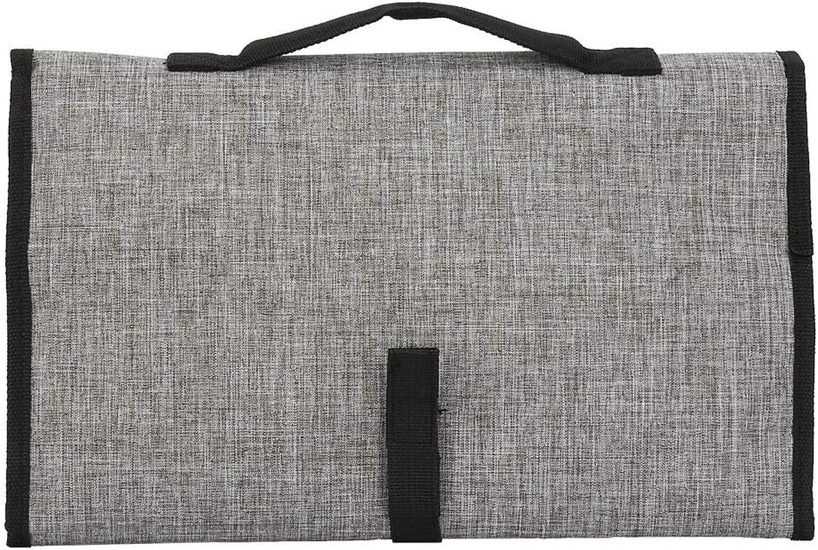 Baby Changing Pad, Travel Changing Mat Convenient Portable Waterproof with Small Storage Bag for Moms Dads for Stroller Walks or Diaper Bag(Grey)