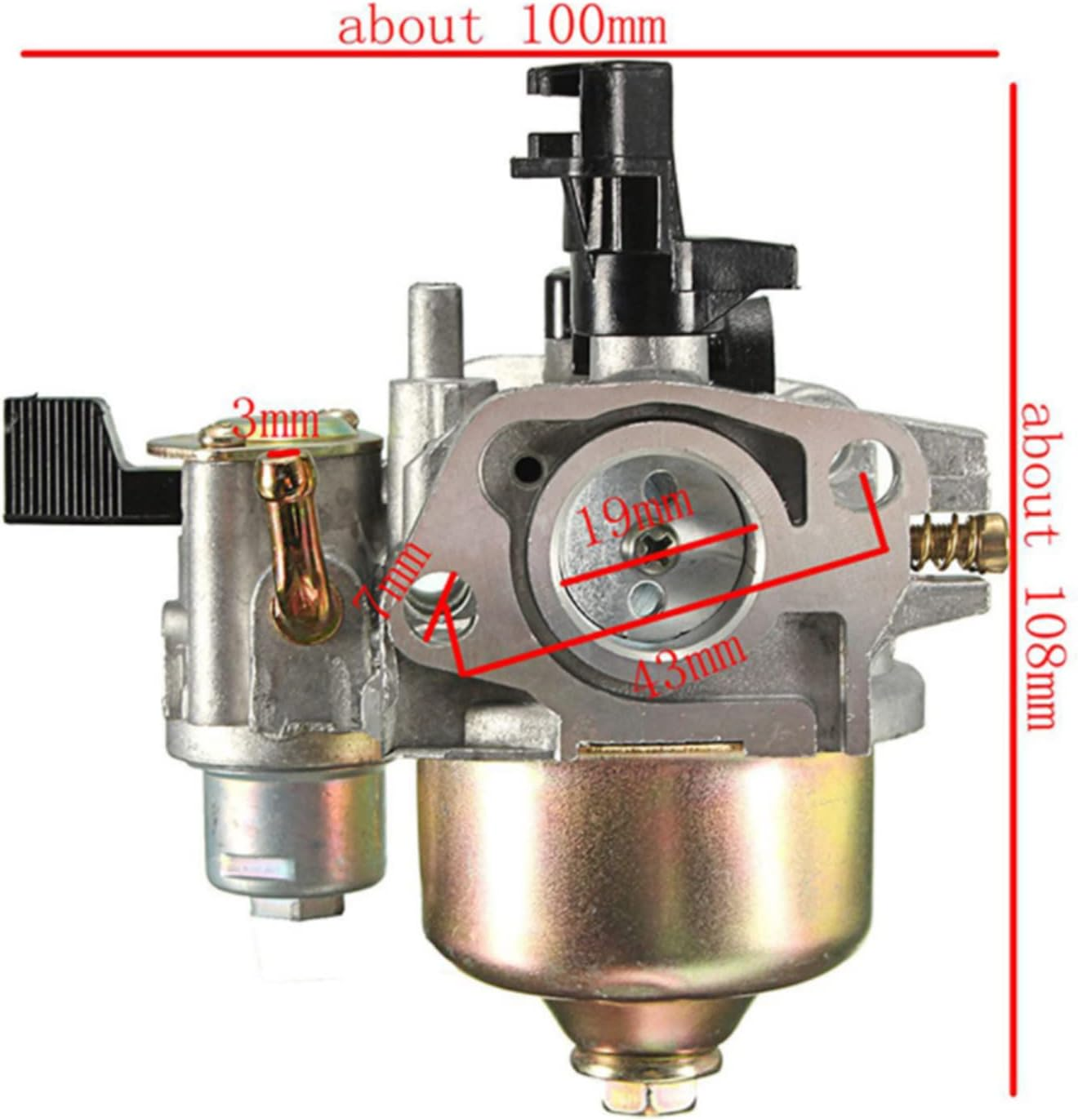 Viviance Carb Displacement Carb Compatible with Honda GX110 GX120 110 120 4HP Gx140 Gx160 Gx168 Gx200 5.5HP 6.5HP Engine image number 4