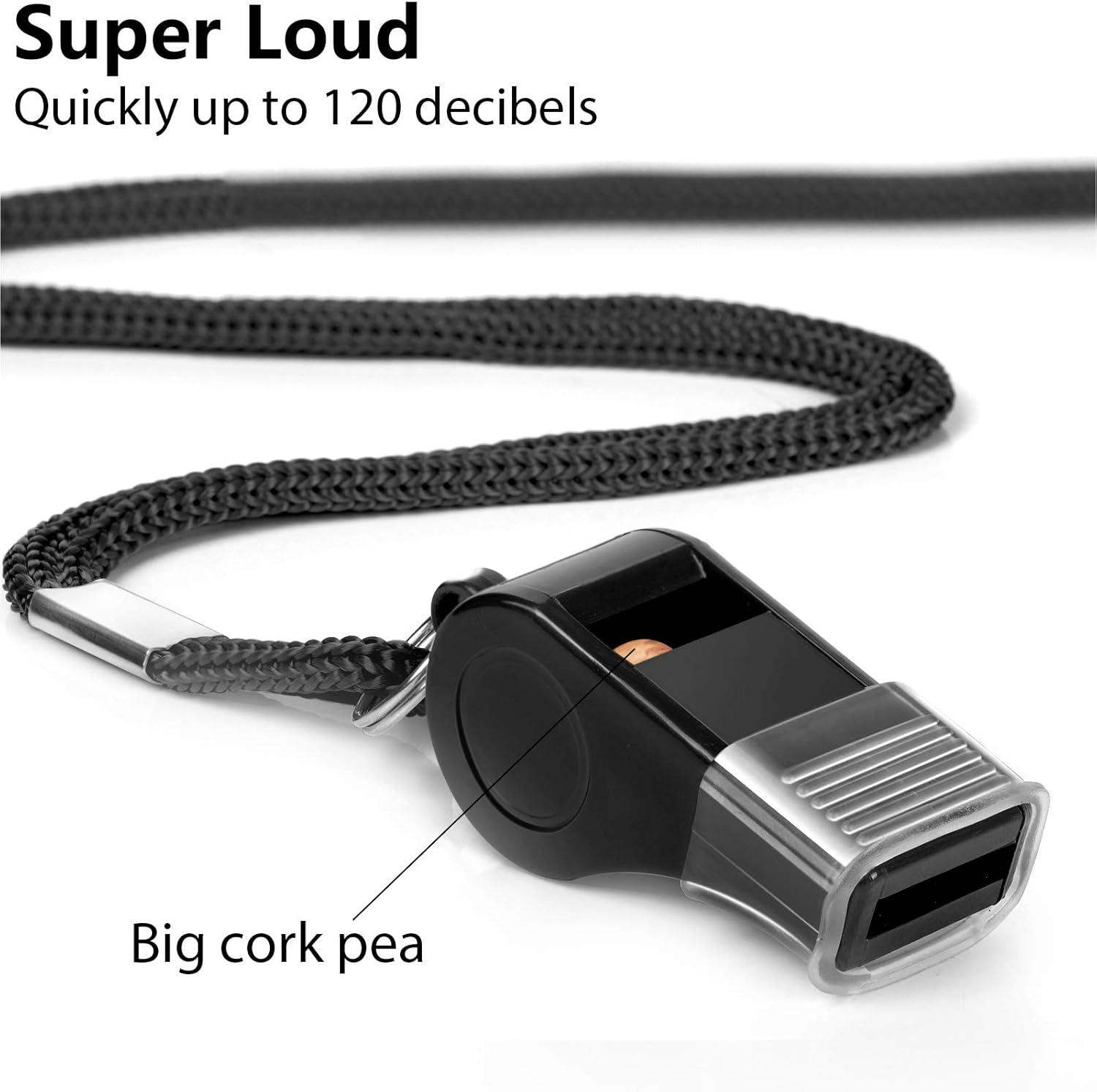 Fya Whistle with Lanyard and Mouth Grip, Super Loud Sports Whistles, Perfect for Coaches, Referees, Emergency, Lifeguard, Survival, Outdoor image number 3