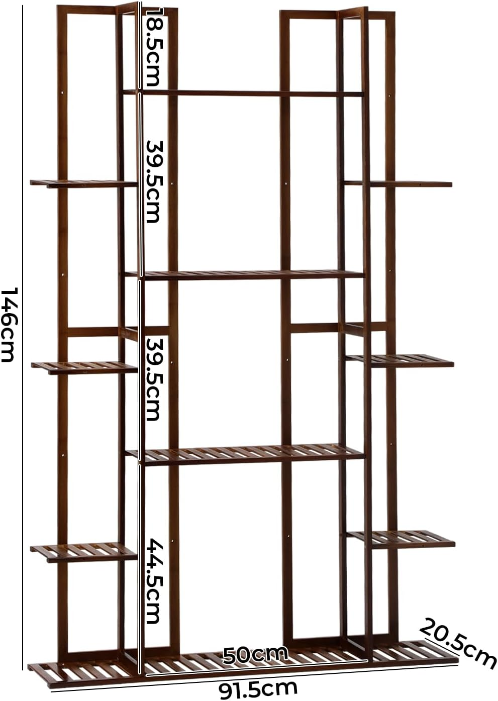 Livsip Indoor Plant Stand 7 Tiers Flower Pots Holder Plant Shelf Plant Rack for Outdoor Living Room Garden Patio Display Shelves image number 5