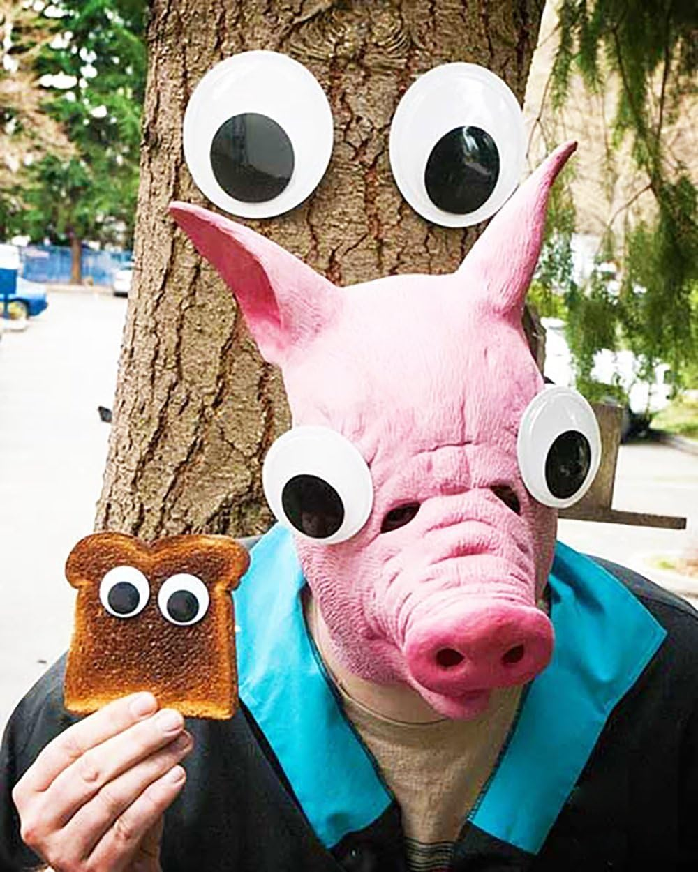 DECORA 3 Inch Large Sized Plastic Wiggle Googly Eyes with Self Adhesive for Crafts Set of 4 - 2Pcs 7Inch image number 2