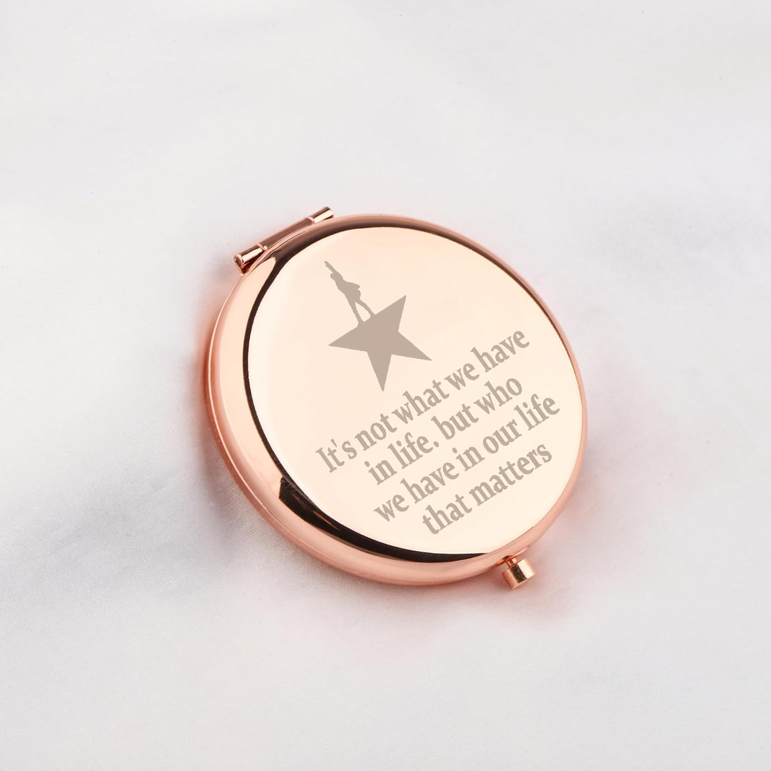 WUSUANED Hamilton Star Makeup Mirror Hamilton Musical Gift Broadway Musical Inspired Mirror Musical Drama Lover Gift Hamilton Fan Gift (Hamilton Star Mirror) - Hamilton Star Mirror image number 4