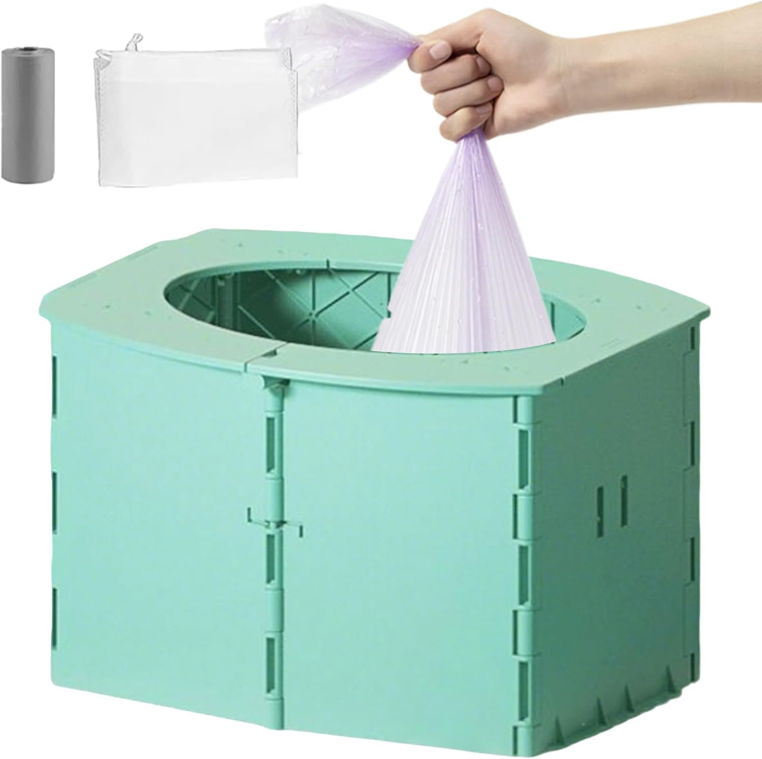 Travel Potty for Kids | Portable Potty for Kids - Folding Bucket Reusable Toilet for Daily Road Trips Airplane Camping Hotel Tent Bathroom Indoor Outdoor