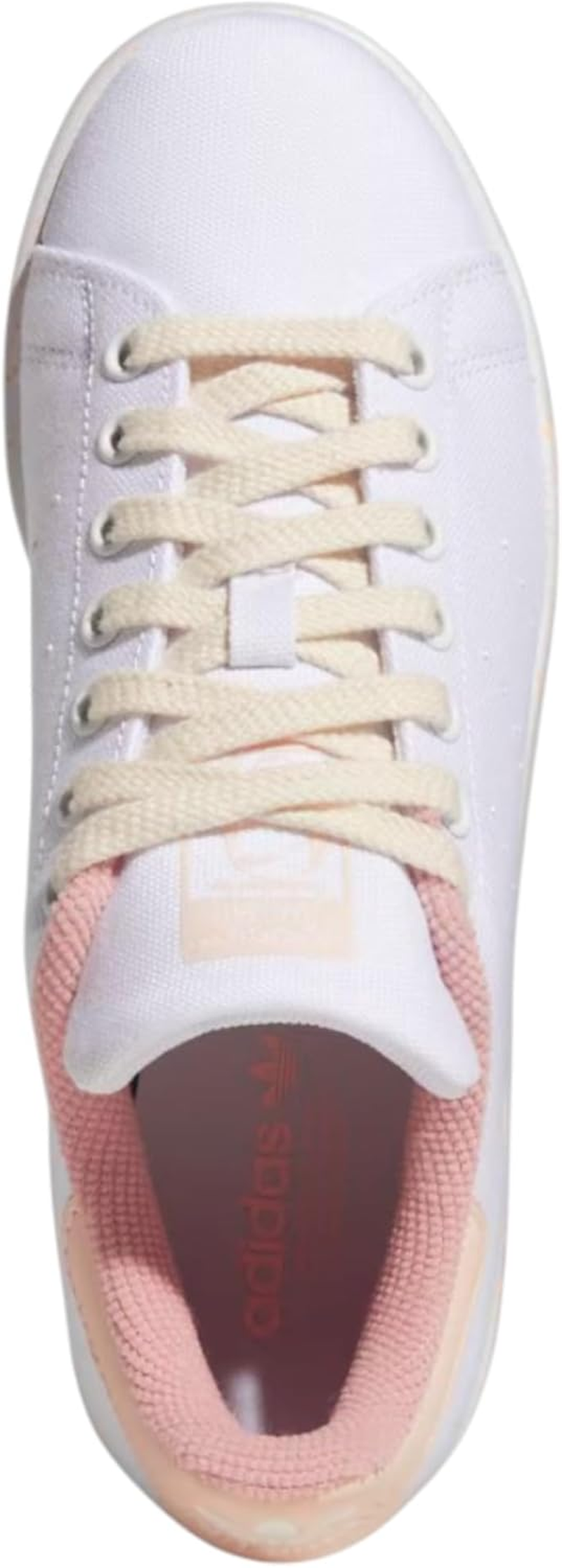 Adidas Womens Stan Smith Originals Sneakers White/Pink Tint Shoes 9.5 image number 3