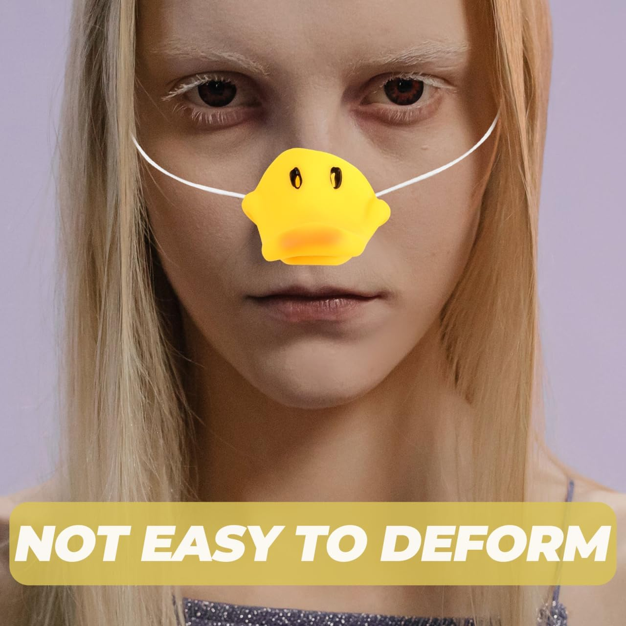 Bestonzon 3PCS Duck Bill Mask, Beak Nose Soft Plastic Costume Mask Yellow, Funny Duck Nose Costume Accessory for Cosplay image number 5