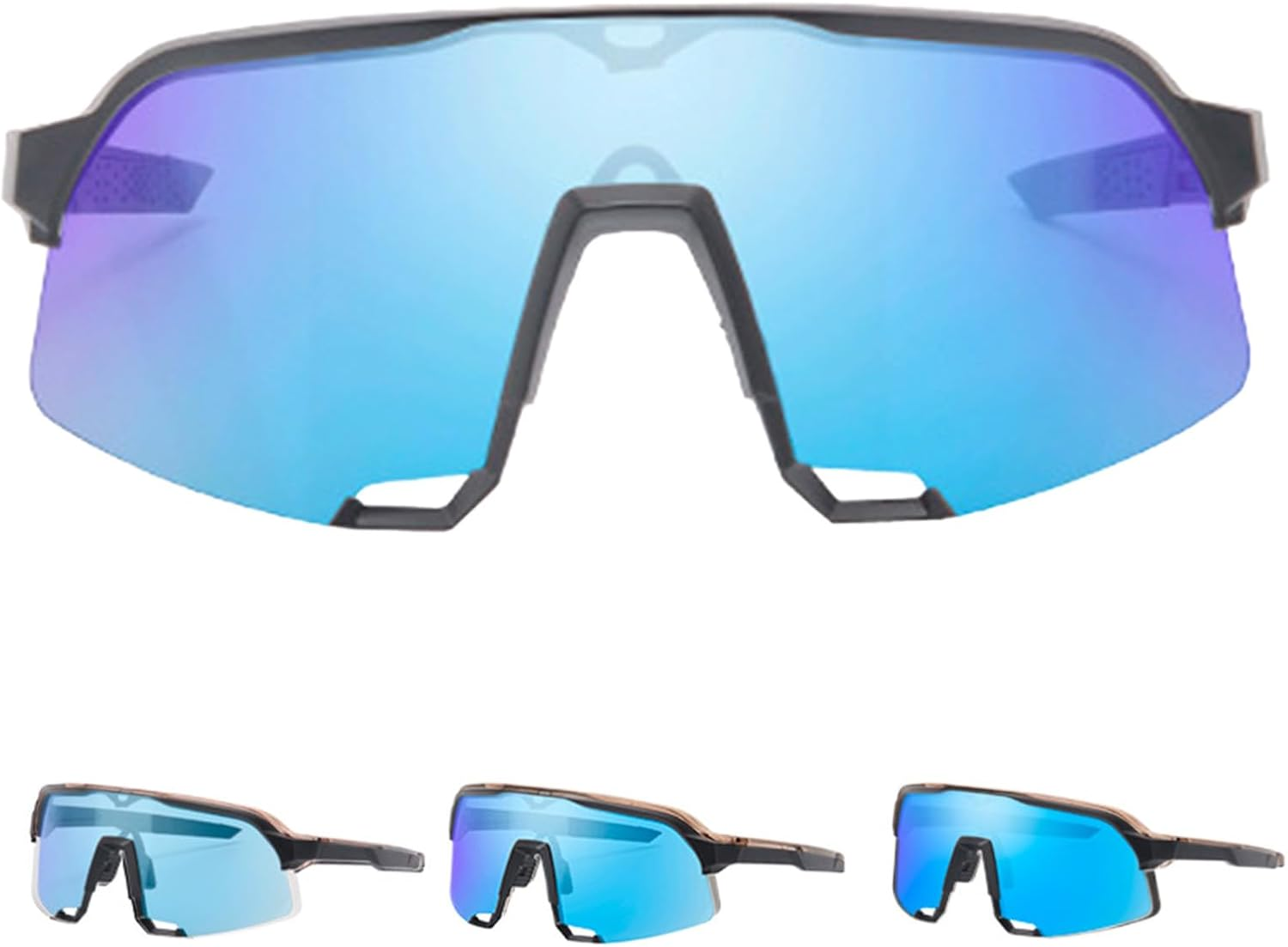 Photochromic Sunglasses,Road UV Protection Glasses | Men Women Eyewear Frame for Running Daily Hiking Sports Outdoor Mountain Fishing Driving