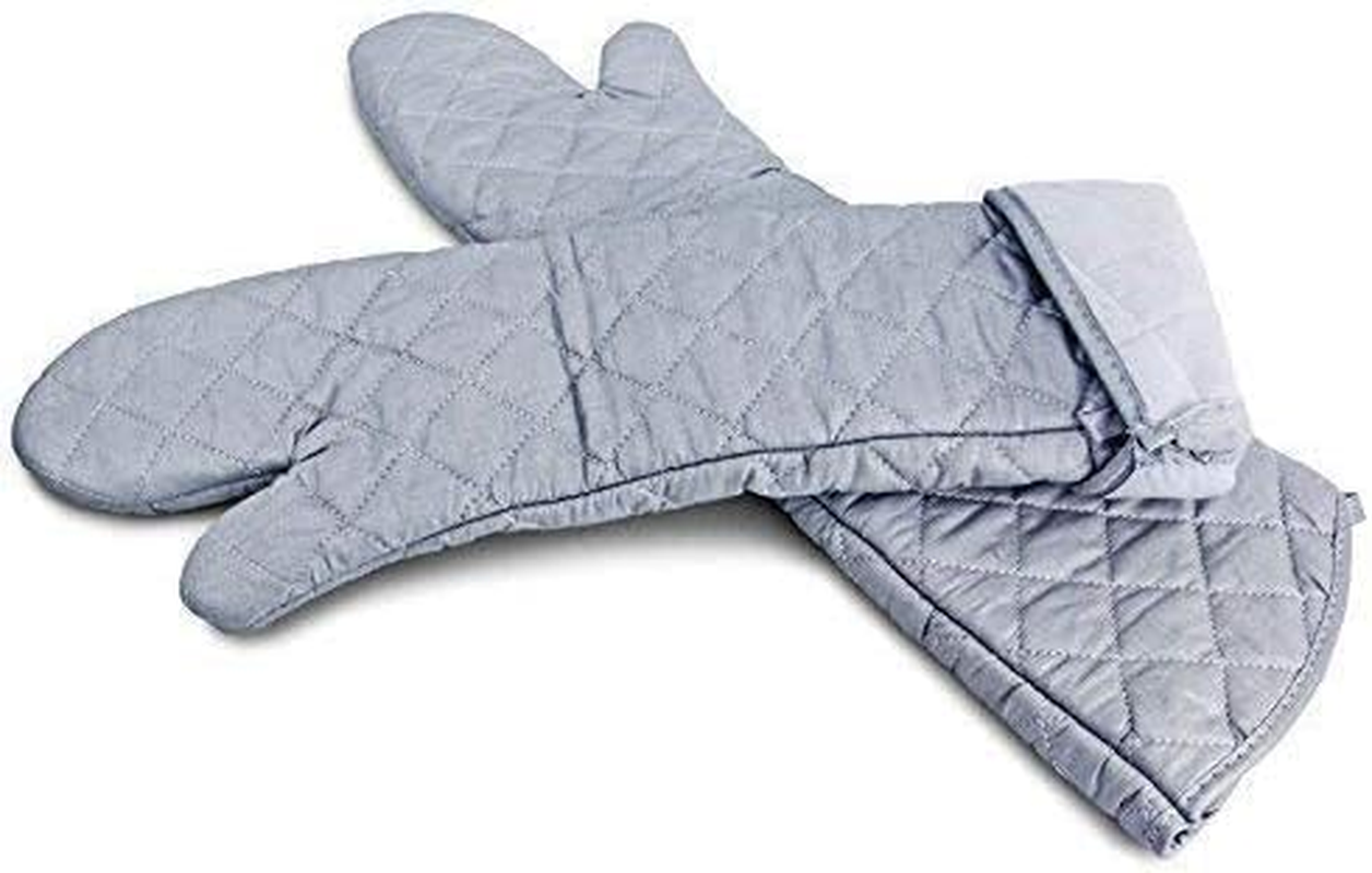 Linwnil Heat Resistant Oven Gloves New Cotton Oven Mitts Kitchen Gloves High Temperature Cooking Tool BBQ Gloves (23-Inch) image number 6