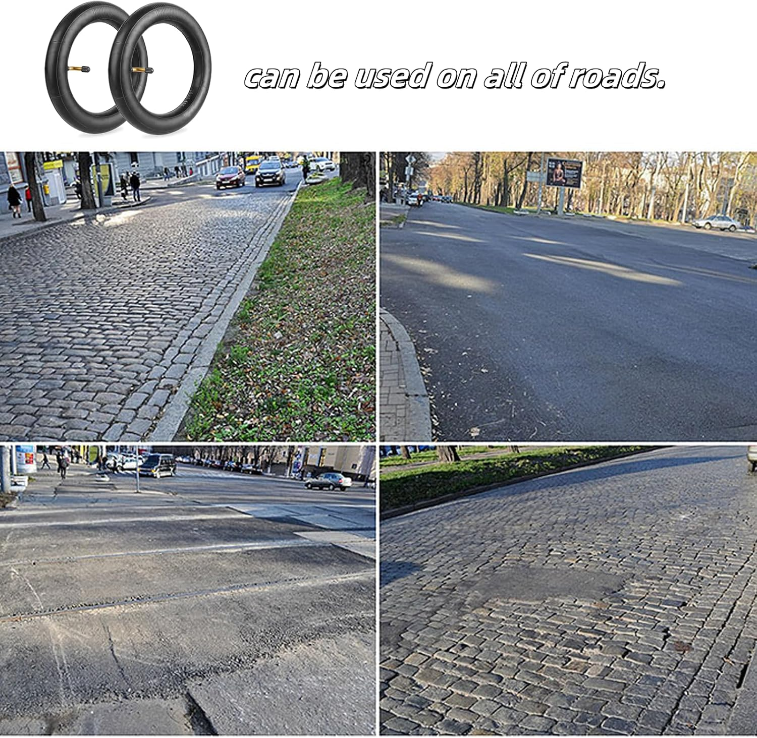 LIANRISES Inner Tube 10 X 2 Tyres 10 X 2 for Scooter Tyres 10 X 2.125 Pack of 2 image number 1