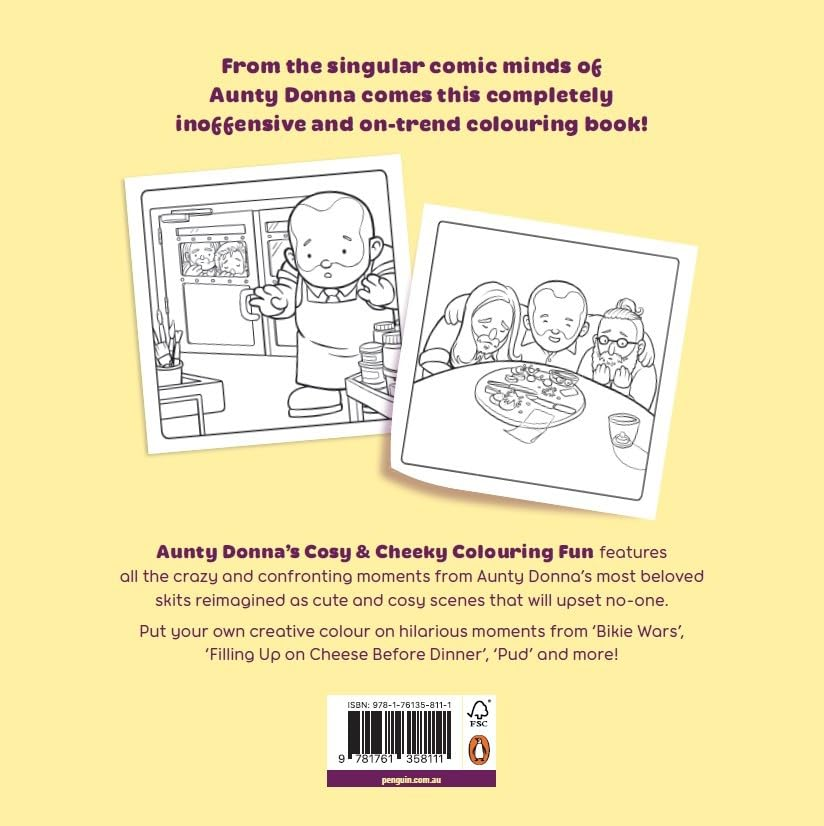 Aunty Donna'S Cosy & Cheeky Colouring Fun: a Surprisingly Calm and Cute Colouring Book image number 2