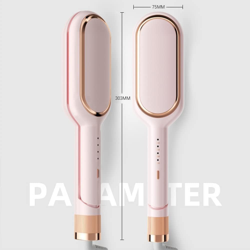 Pink Hair Waver for Beach Waves,1.25 Inch Deep Barrel Curling Iron,Egg Roll Curls Hair Curler, Hair Crimper Iron Heat up Quickly Last Long Dual Voltage image number 3