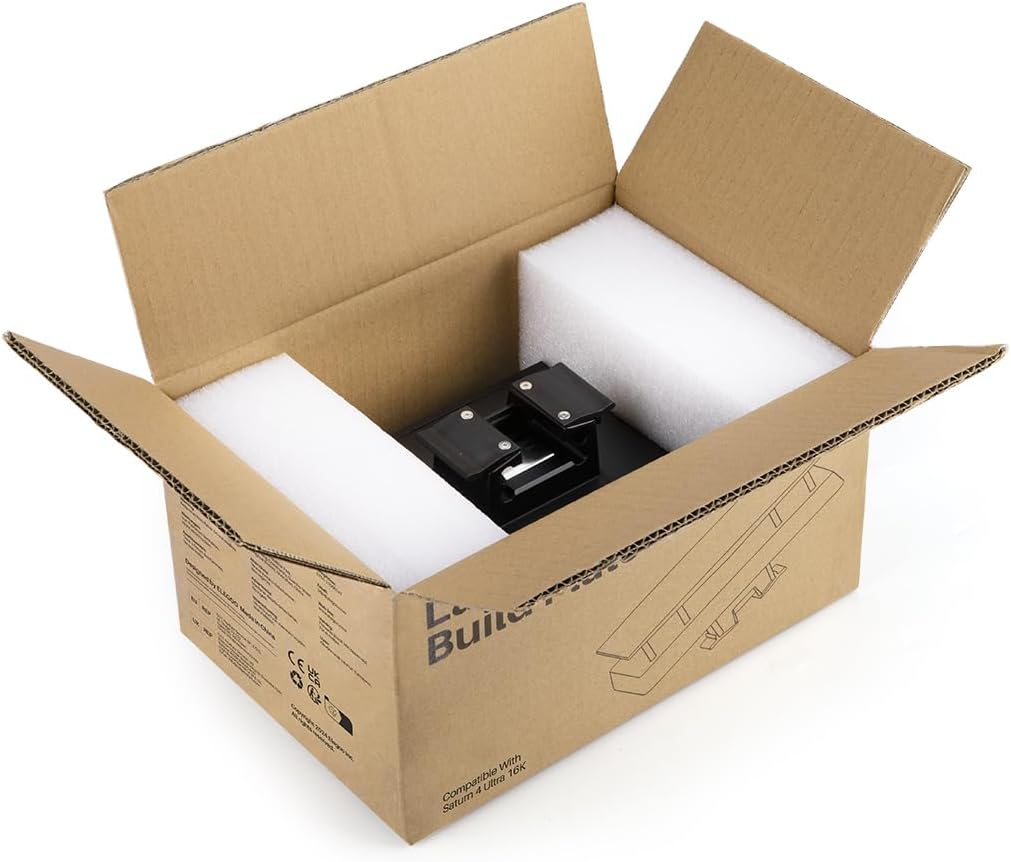 ELEGOO Build Plate for Resin LCD 3D Printer Saturn 4 Ultra 16K, Replacement Build Platform with Laser-Carved Textured Surface, Made of Durable Aluminum Alloy, New Anti-Slip Handle Design image number 4