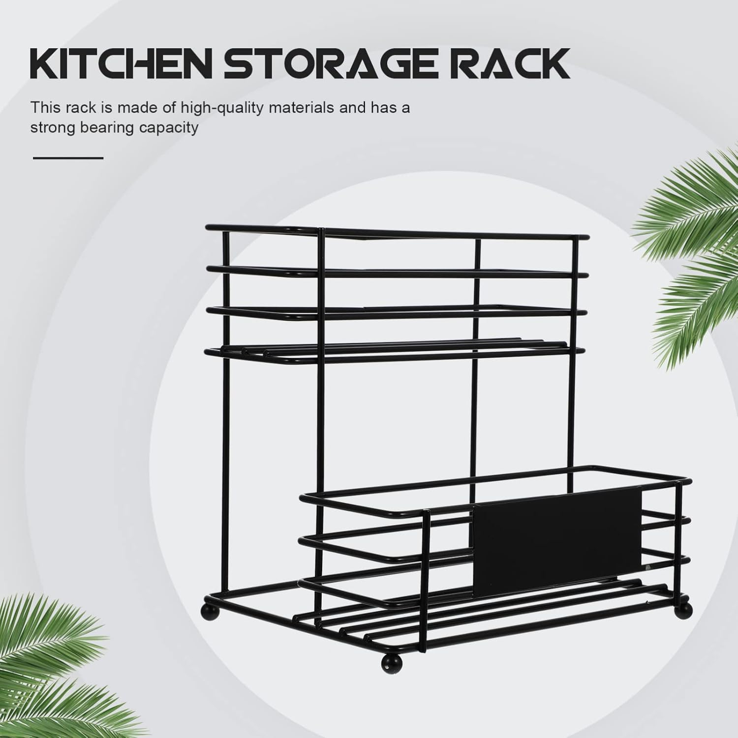 Cabilock Sugar Syrup Display Rack Art Kitchen Storage Organizer for Spice Bottles and Seasoning Jars for Shops and Homes to Keep Your Space Neat image number 3