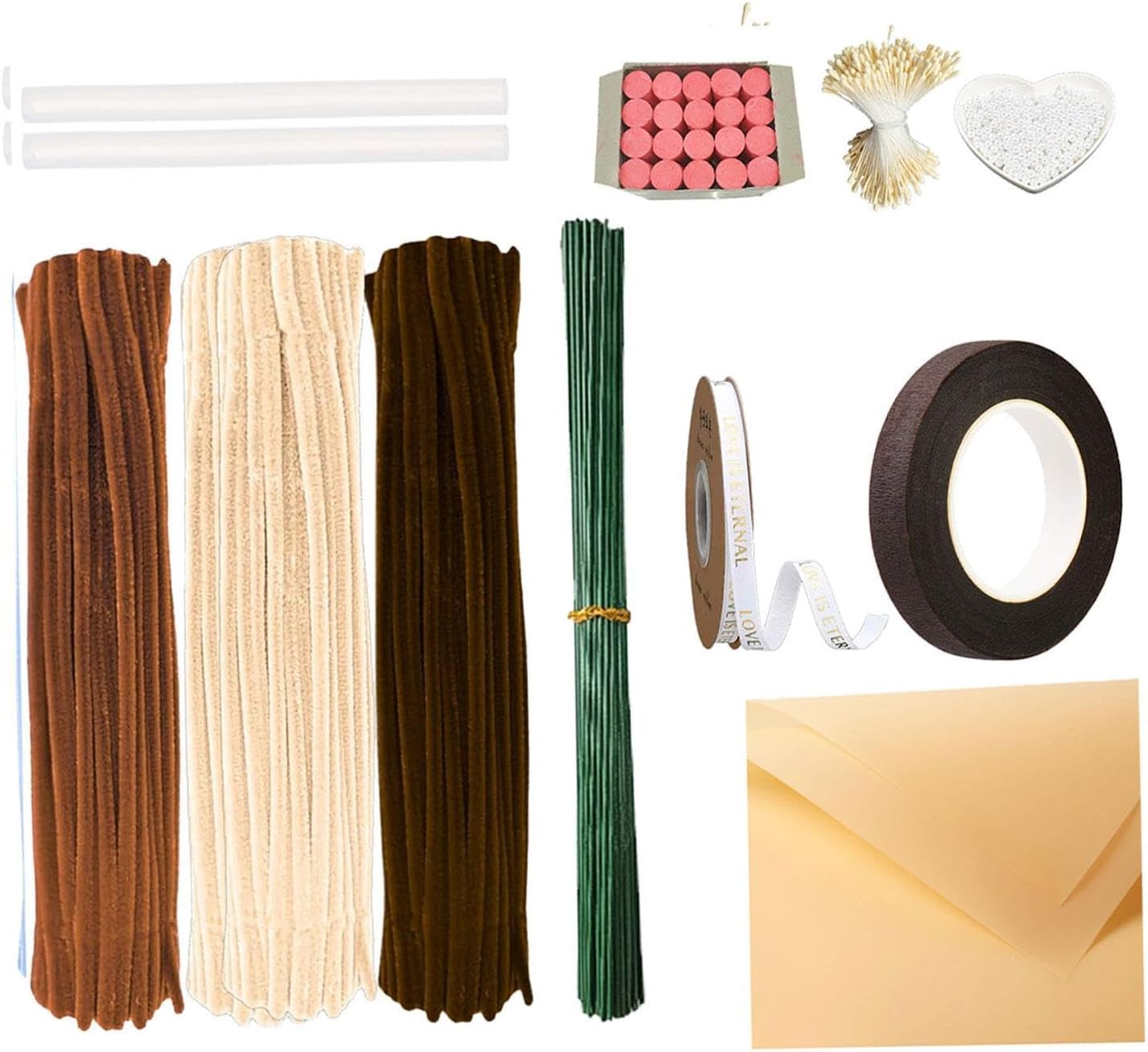 Nishiyuenyi Chenille Pipe Cleaners, Chenille Crafts, Creative Handmade Decorations, Pipe Cleaners for Crafts, Blue