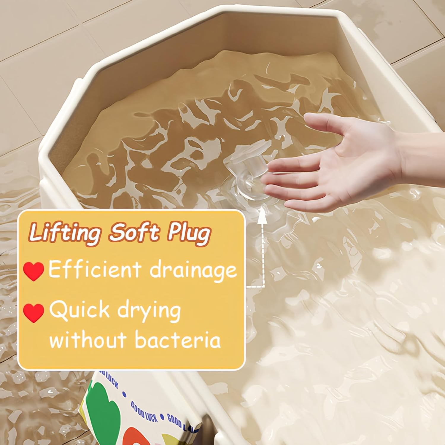 Taoluwin Baby Bath Tub, Foldable Bathtub for Kids, Large Capacity Portable Infant Tubs, Ideal for Infants and Toddlers at Home or Travel image number 4