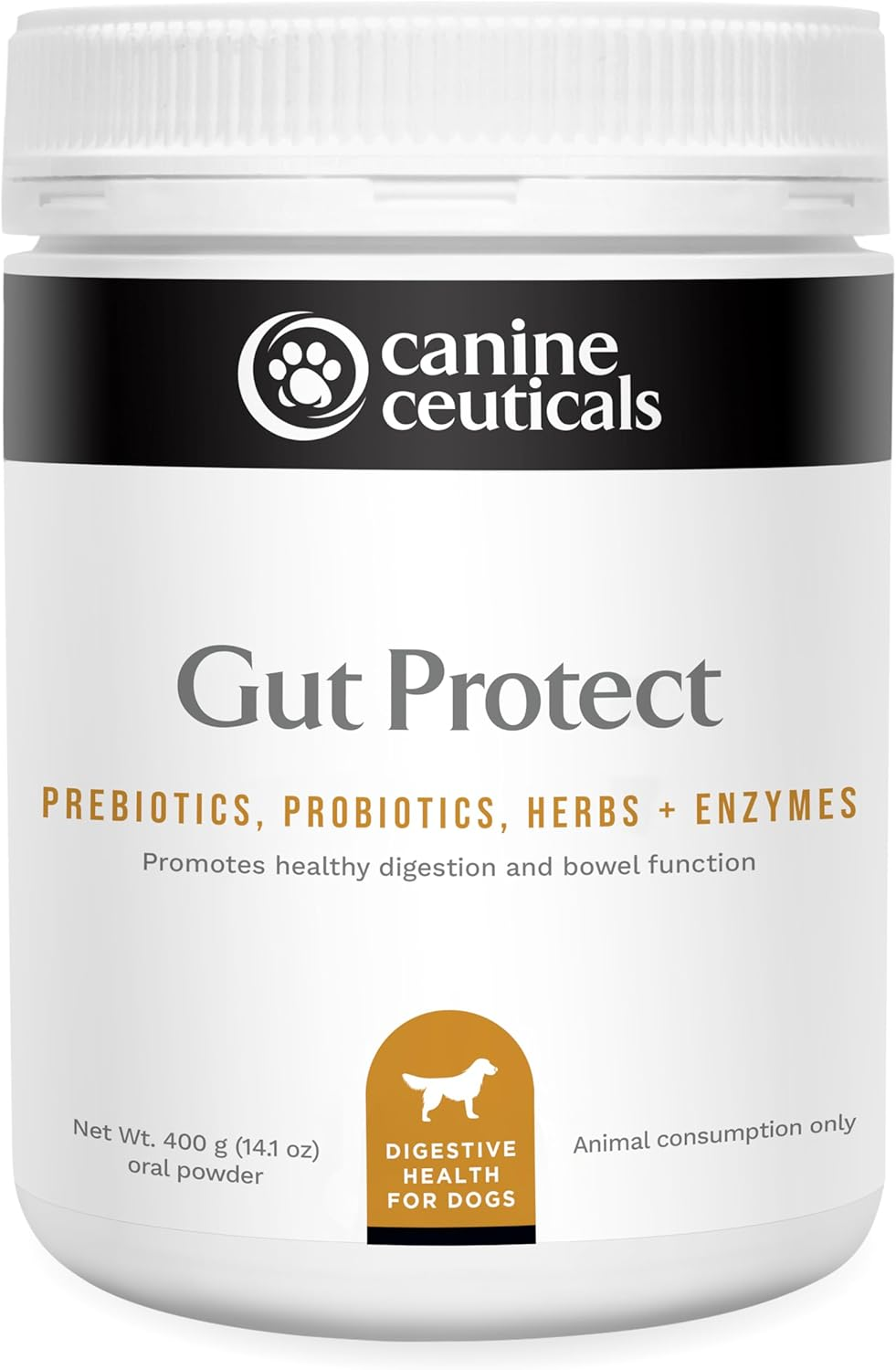 Gut Protect - Digestive Support for Dogs - Prebiotics, Probiotics, Herbs & Enzymes - Gut Flora, Nutrient Absorption & Immunity - Eases Discomfort & Promotes Regularity (400 G) image number 3