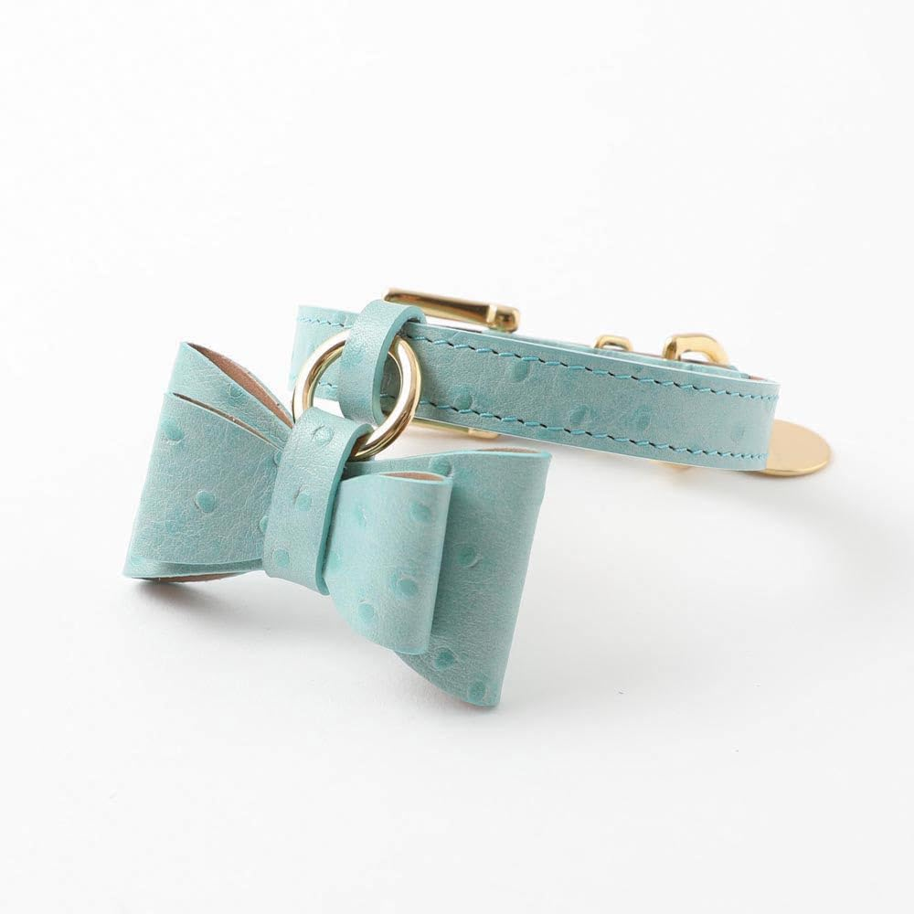 Moncheri Moncheri Dog Collar, Austrian Leather Ribbon Pendant Collar/Camel/M, Cute, Fashionable, Popular, Brand, Toy Poodle, Chihuahua, Small Dogs, Medium Dogs