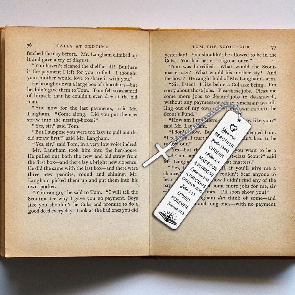 Christian Bookmarks Gifts,Christian Religious Bible Verse Bookmarks,Christmas Birthday Baptism Serenity Prayer Cancer Survivor Gift image number 2