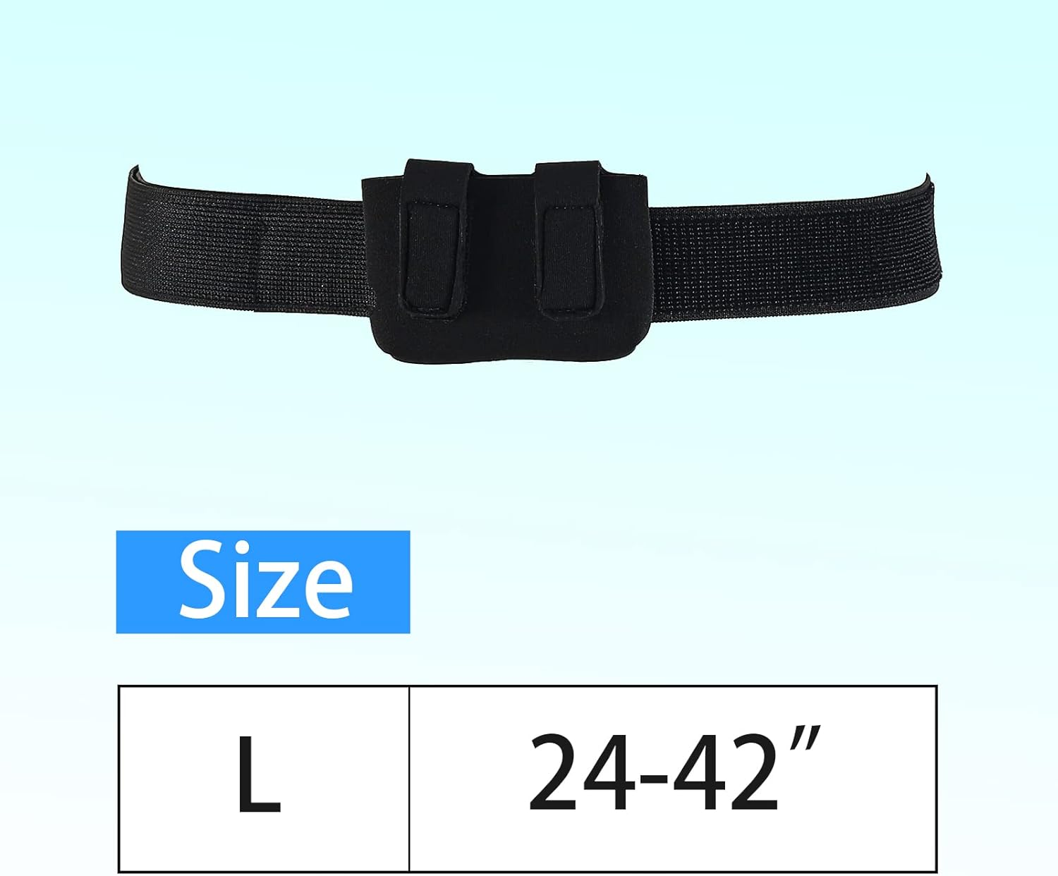 Insulin Pump Holder &ndash; Diabetic Insulin Black Waist Pump Belt &ndash; Adjustable Athletic Insulin Pump Case (Large) image number 4