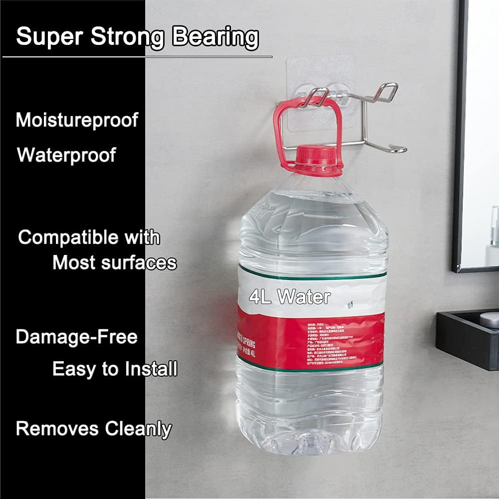 Centerz 2 Pack Hair Dryer Holder, Wall Mount Self Adhesive Waterproof Blow Dryer Rack Storage Organizer Hanger, Compatible with Dyson and Most Hair Dryers Appliance, Brush, Curling Iron, Straightener image number 1