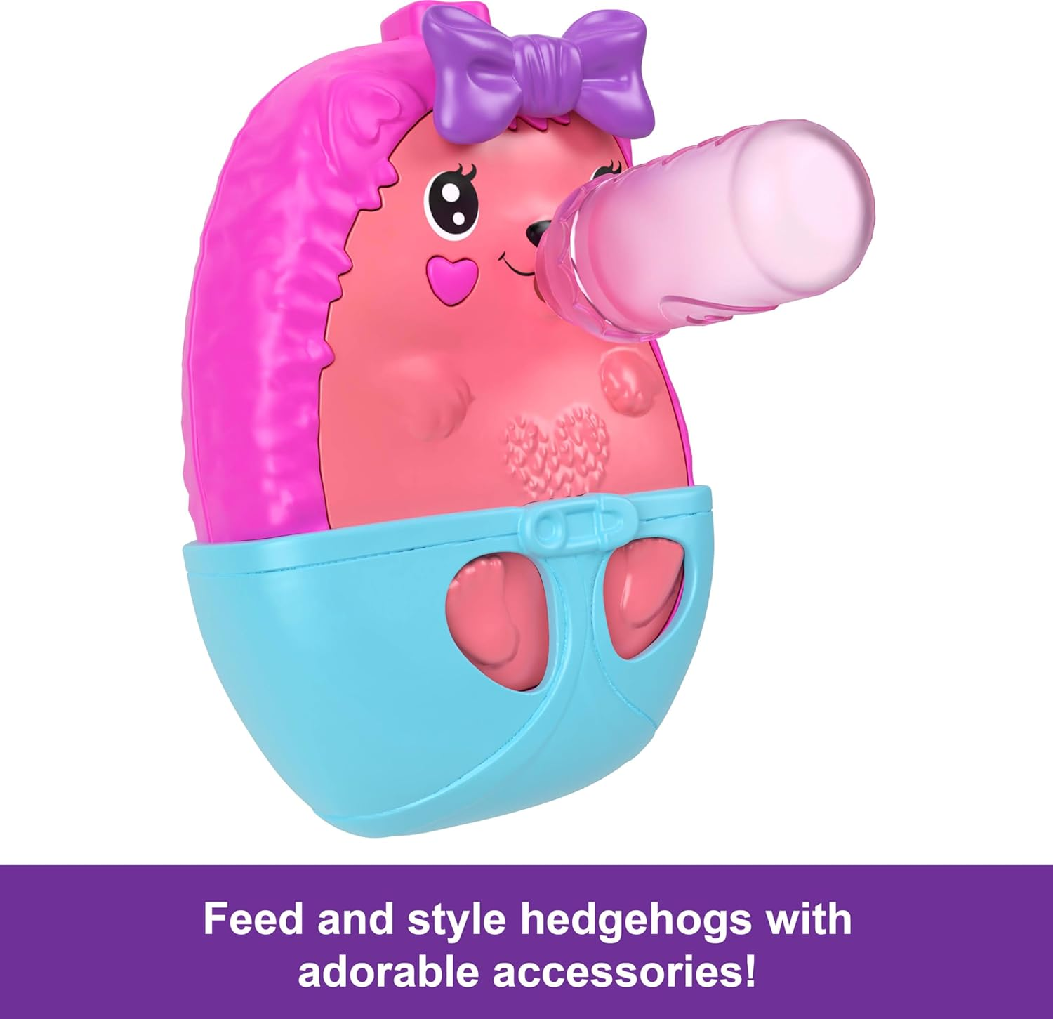 Polly Pocket 2-In-1 Travel Toy with 2 Micro Dolls and 16 Accessories, Hedgehog Purse Playset with Pet Theme image number 1
