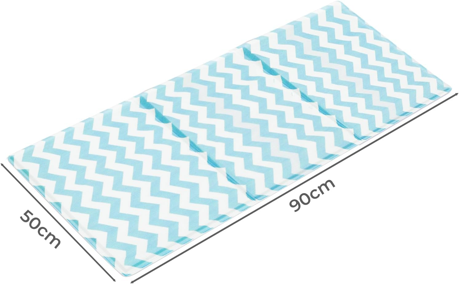 Pawz Pet Cooling Mat Summer Cat Dog Cushion Pad Sleeping Cool L, Non-Toxic Self-Cool Pet Sleeping Bed, Portable Foldable Summer Ice Pad Pet Cooling Cushion for Dogs Cats, Indoor Outdoor, Blue image number 5